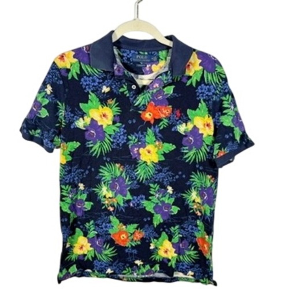 Polo Ralph‎ Lauren Classic Fit Floral Print Short Sleeve Shirt Mens M Resortwear